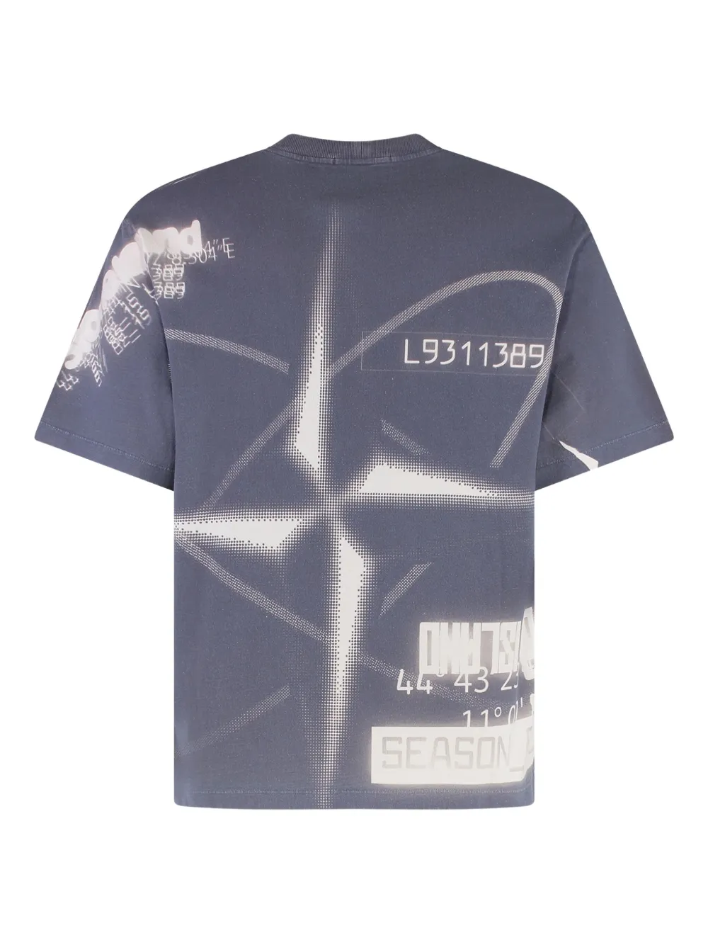 Stone Island Compass-logo cotton T-shirt Grijs