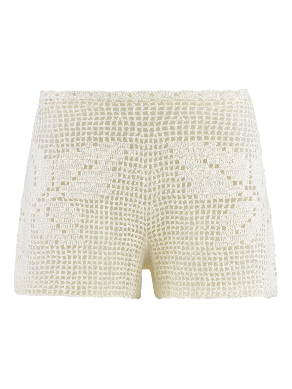 Magda Butrym Crochet Floral Shorts