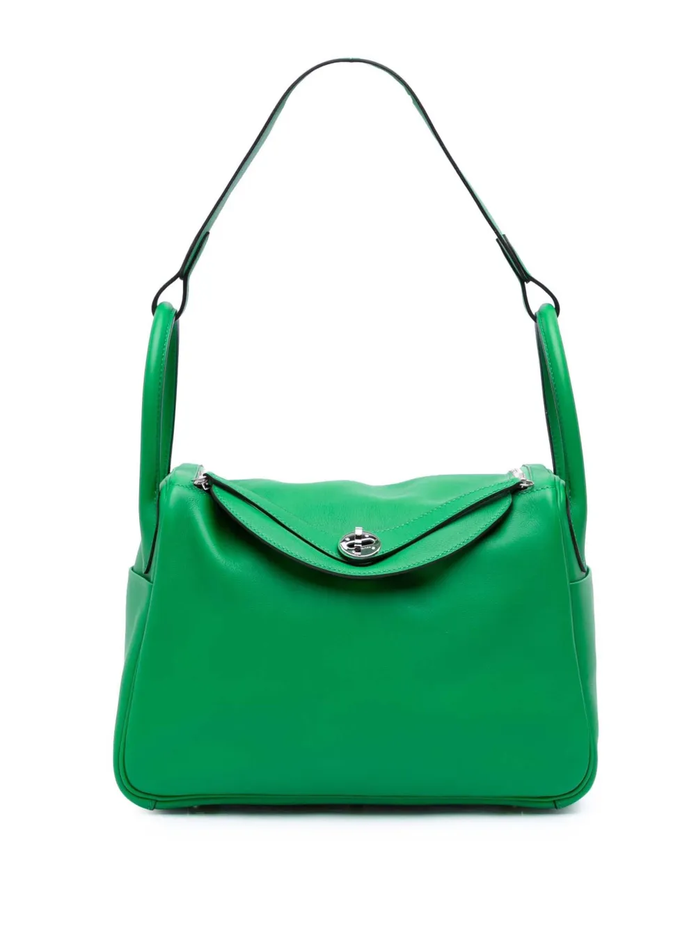 Hermès Pre-Owned 2014 Clemence Lindy 30 shoulder bag - グリーン Hermès Pre-Owned 2014 Clemence Lindy 30 shoulder bag - グリーン