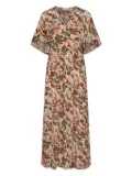 Marinella Piccinno Lucia silk dress - Brown