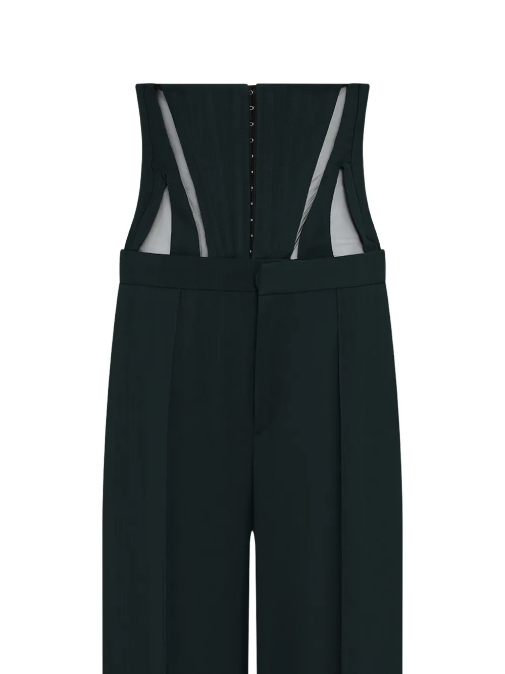Mugler corset waist trousers Zwart