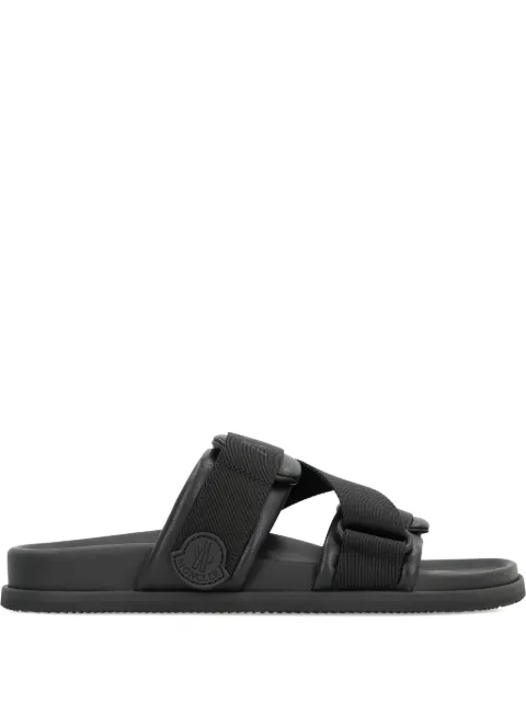 Moncler Mon Summer double-strap leather sandals