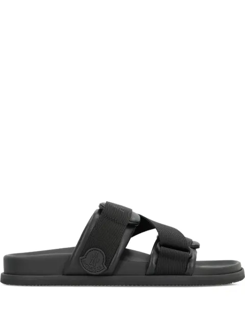 Moncler Mon Summer double-strap leather sandals