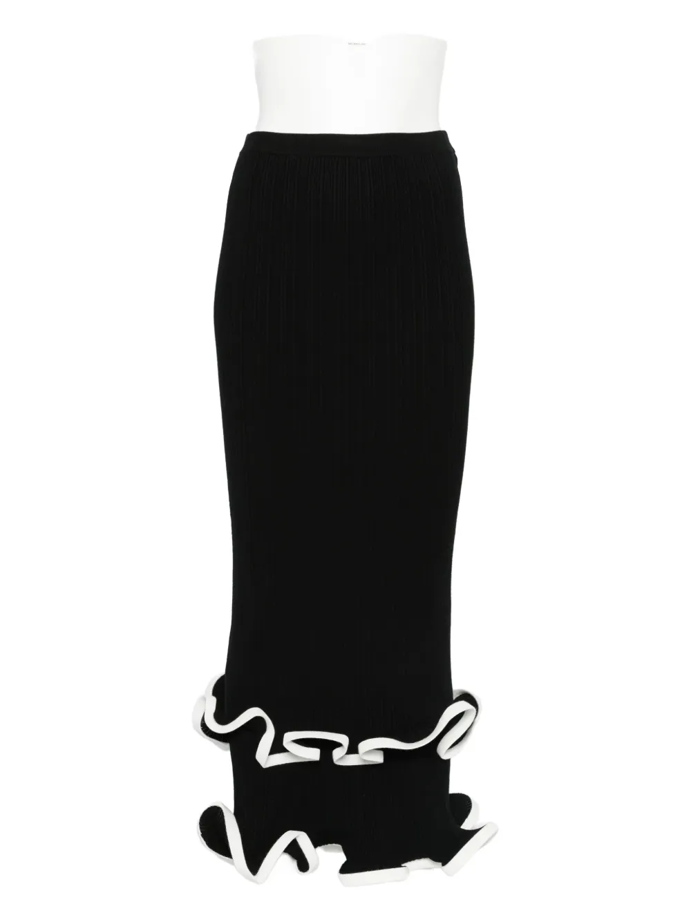 Simkhai Ruffled Midi Skirt In Black