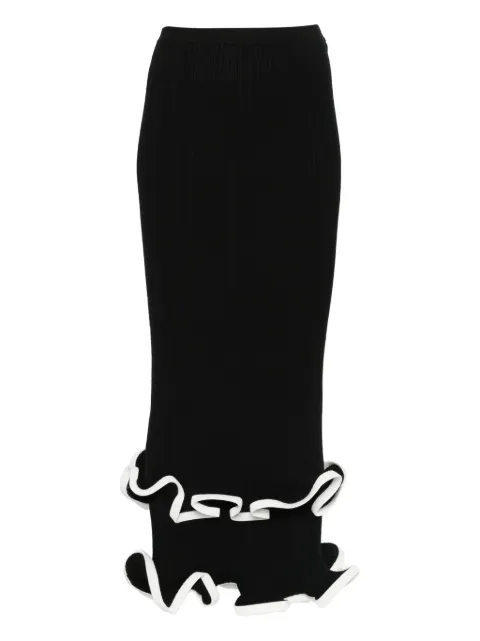 Simkhai ruffled midi skirt