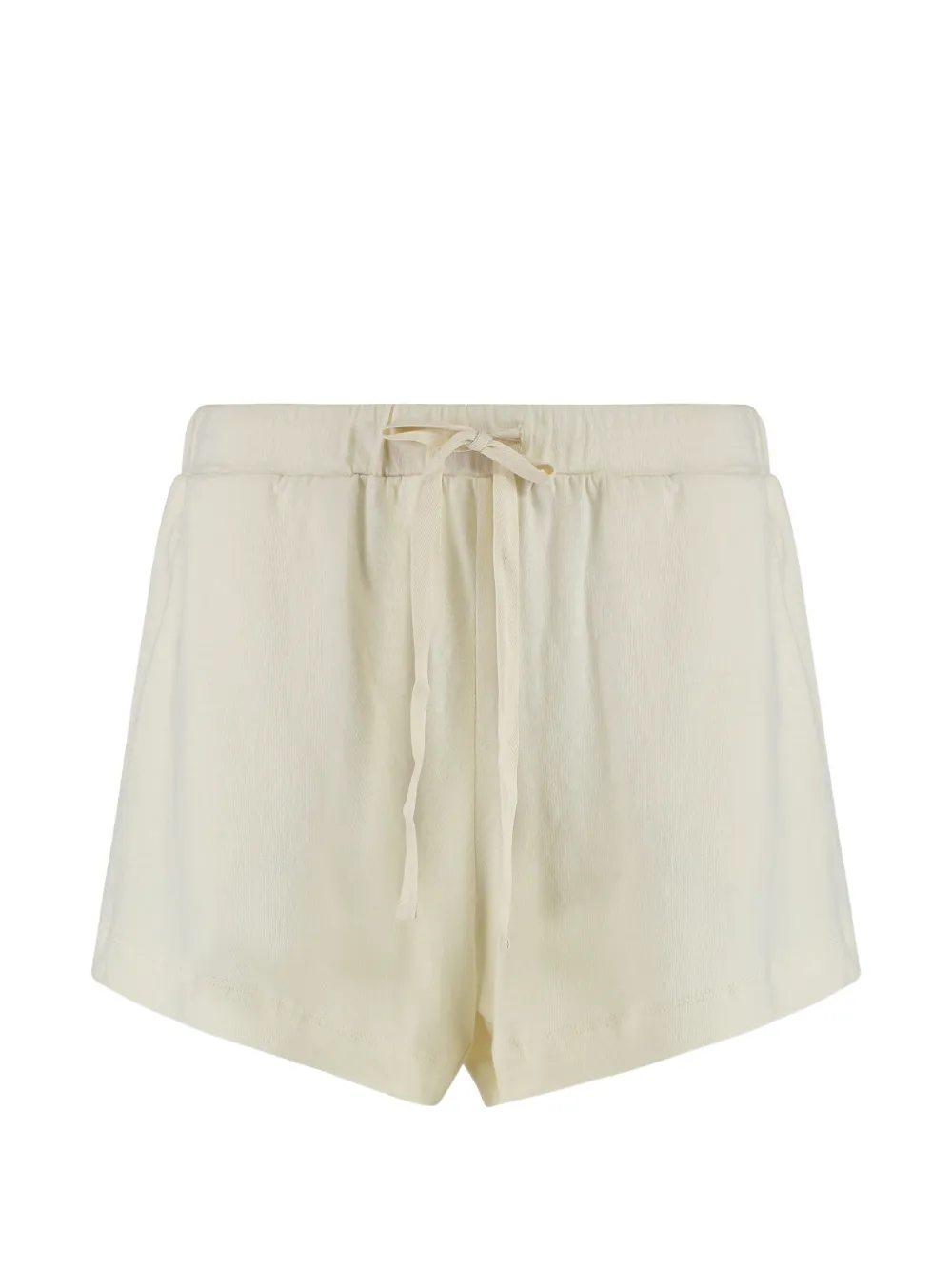The Great. The Delta drawstring cotton shorts - Toni neutri