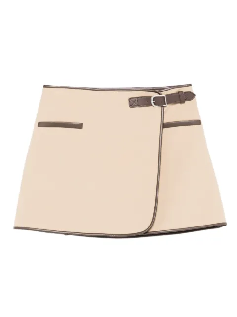 Simkhai Sheridan buckled mini skirt