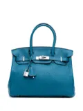 Hermès Pre-Owned 2013 Togo Birkin Retourne 30 handbag - Blue