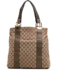 Gucci Pre-Owned 2000-2015 Large GG Canvas Bamboo Libeccio tote bag - Brown