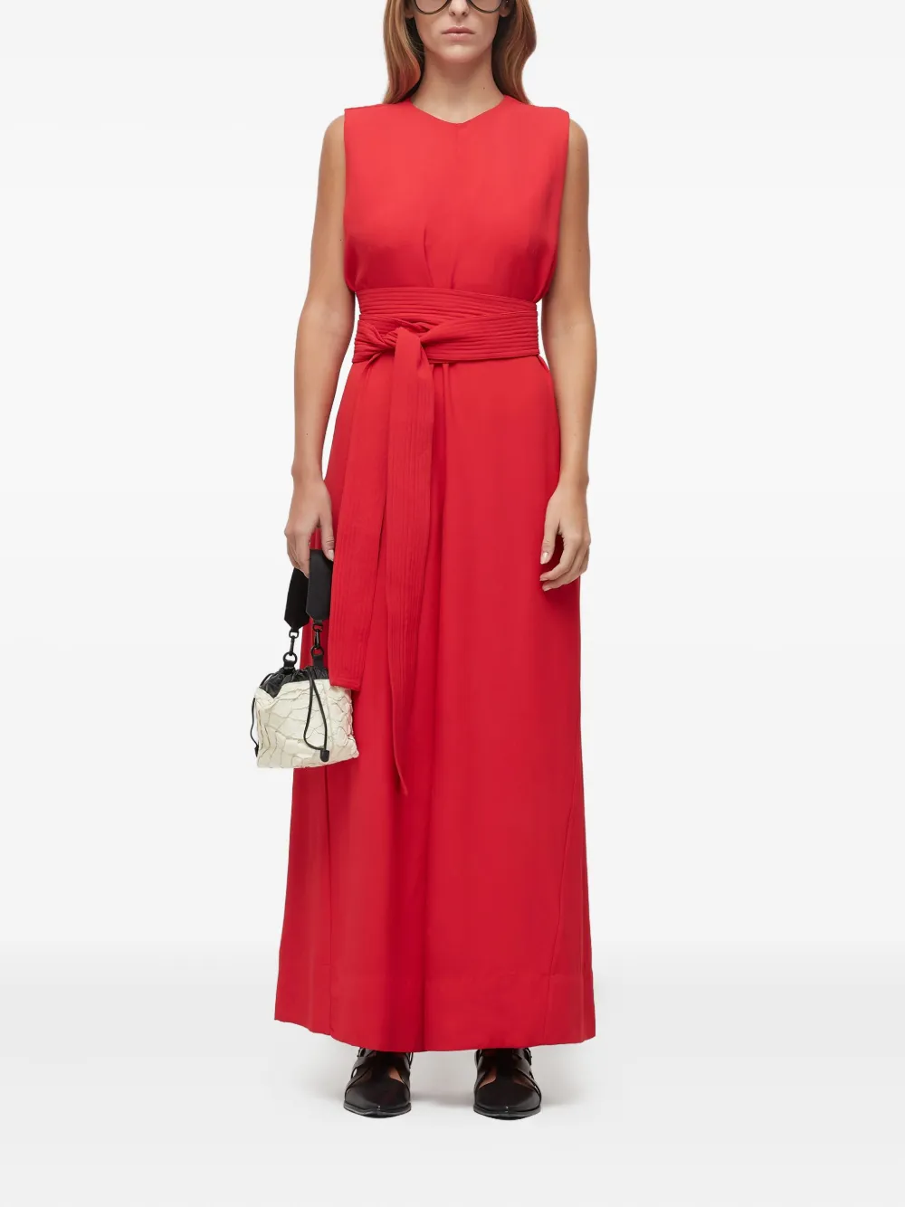 Osklen belted jumpsuit | Red | Image 1