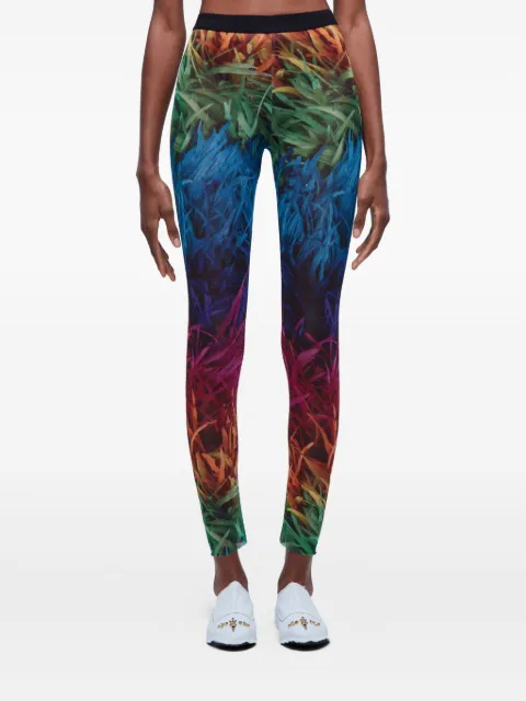 Osklen Legging com estampa de plumas