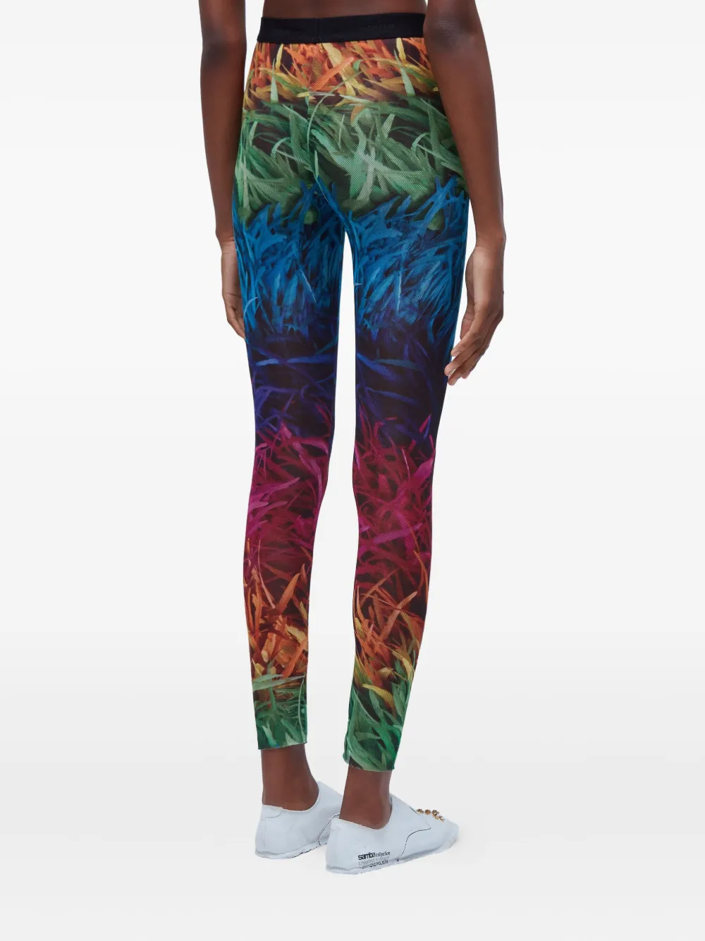 Osklen Legging met verenprint Oranje