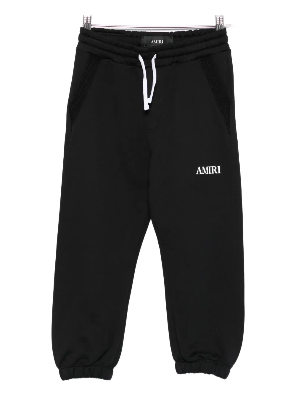 AMIRI KIDS logo-embroidered cuffed sweatpants Zwart