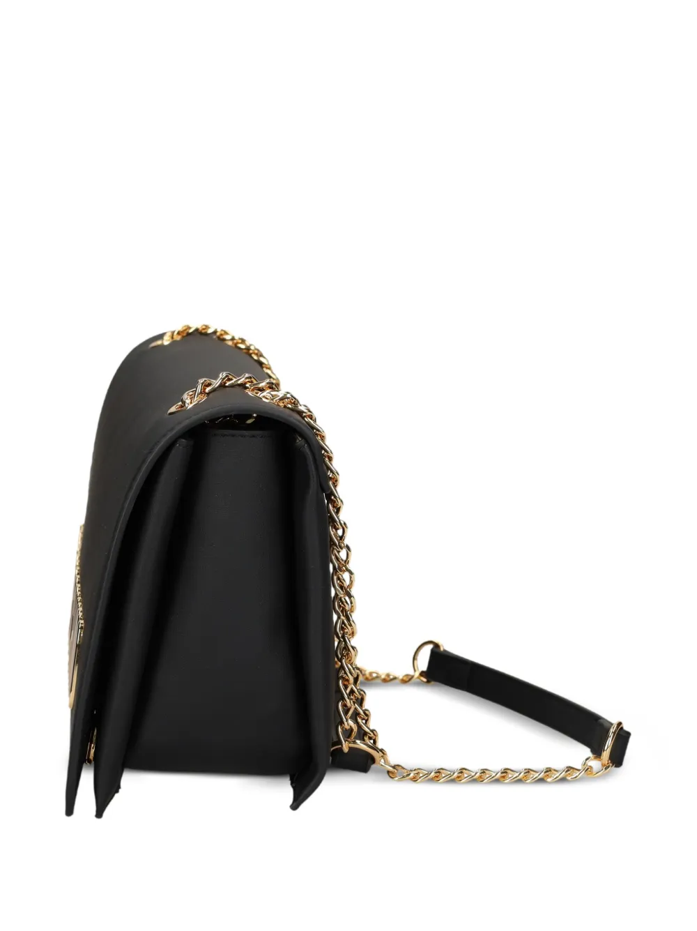 Love Moschino Schoudertas met logoplakkaat Zwart