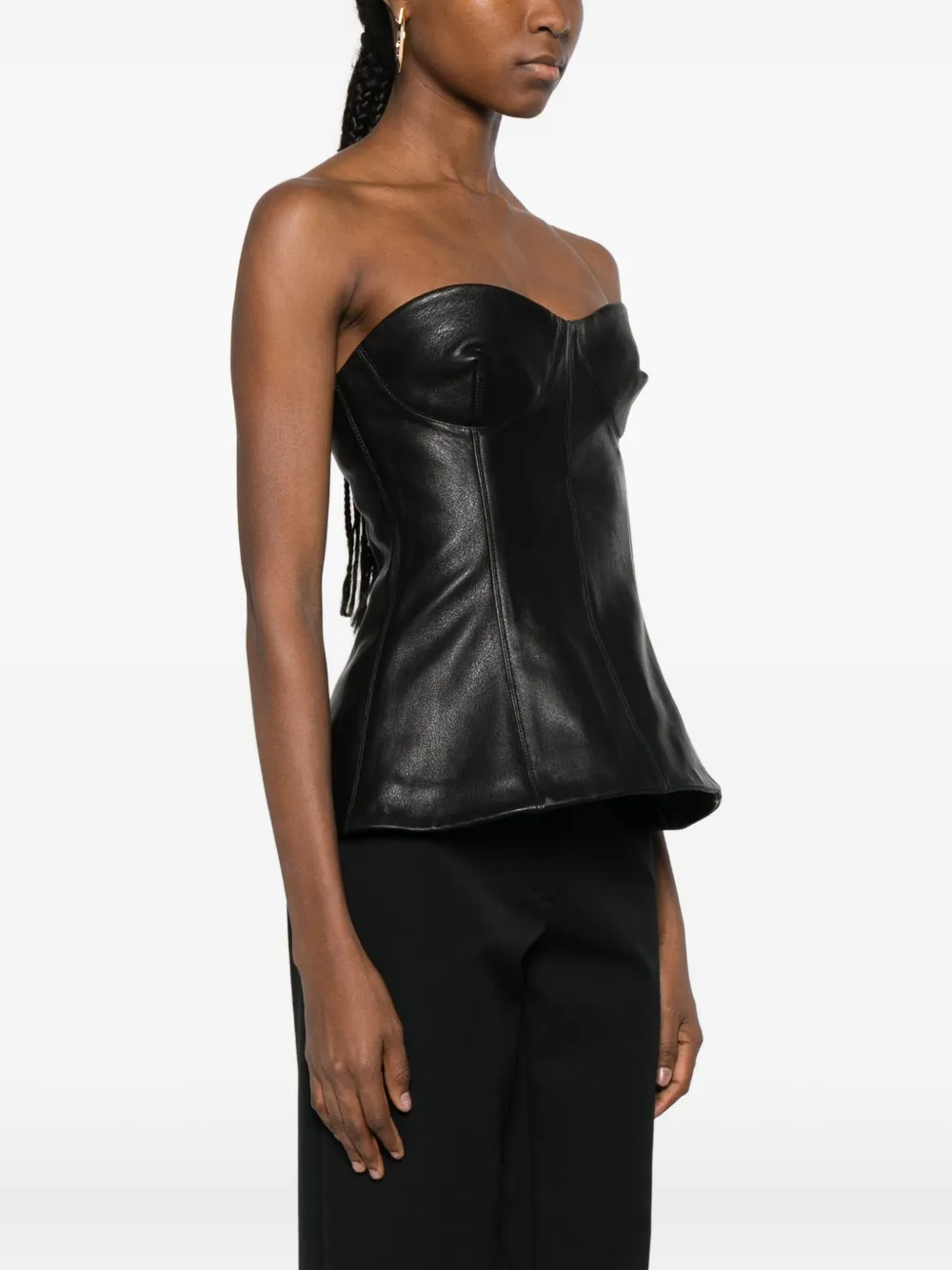 Simkhai Strapless top Zwart