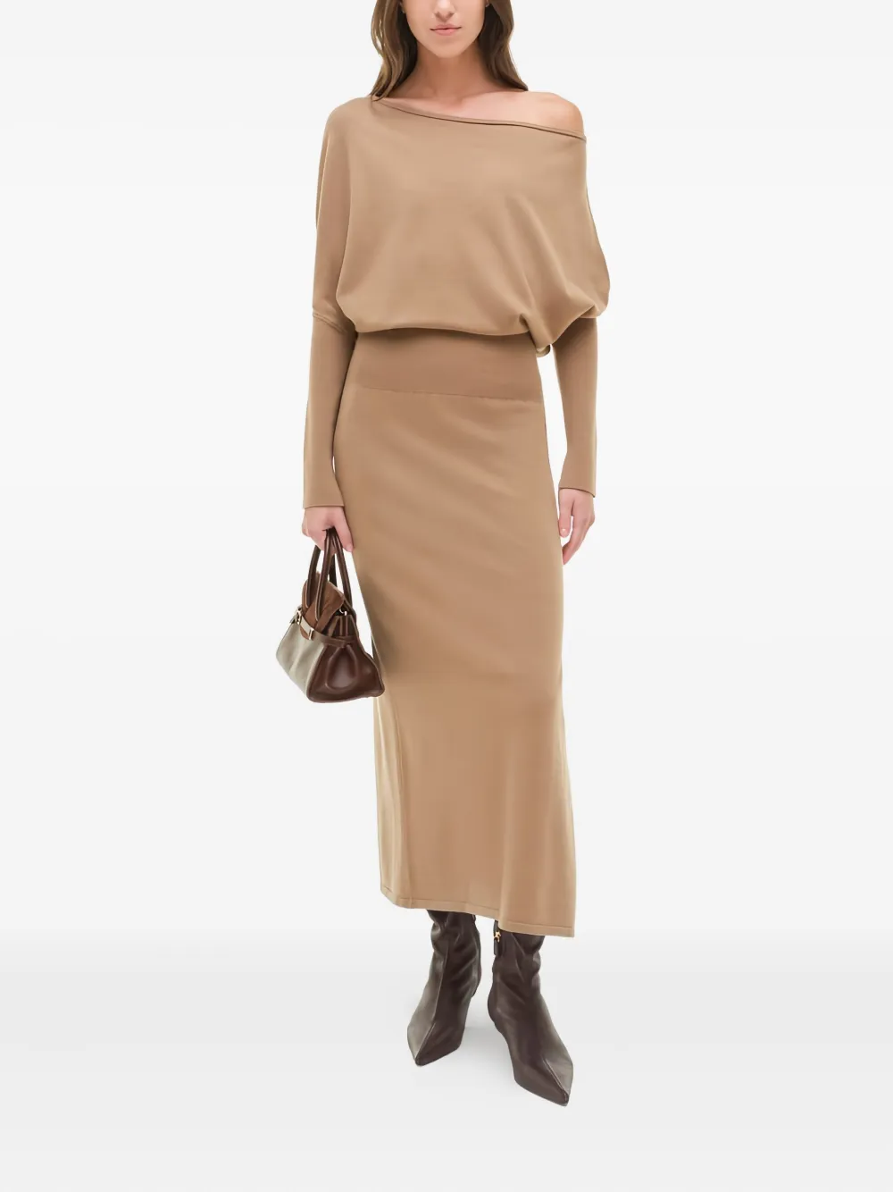 Simkhai One-Shoulder midi dress - Beige