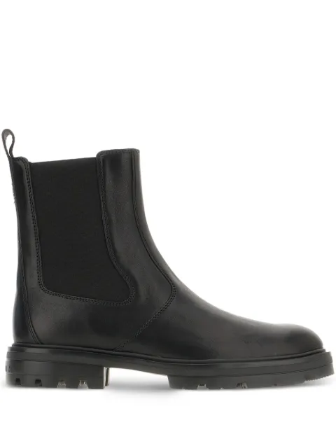 Hogan elastic-panel leather boots