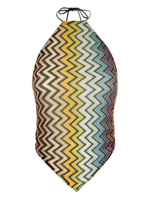 Missoni zigzag halterneck top