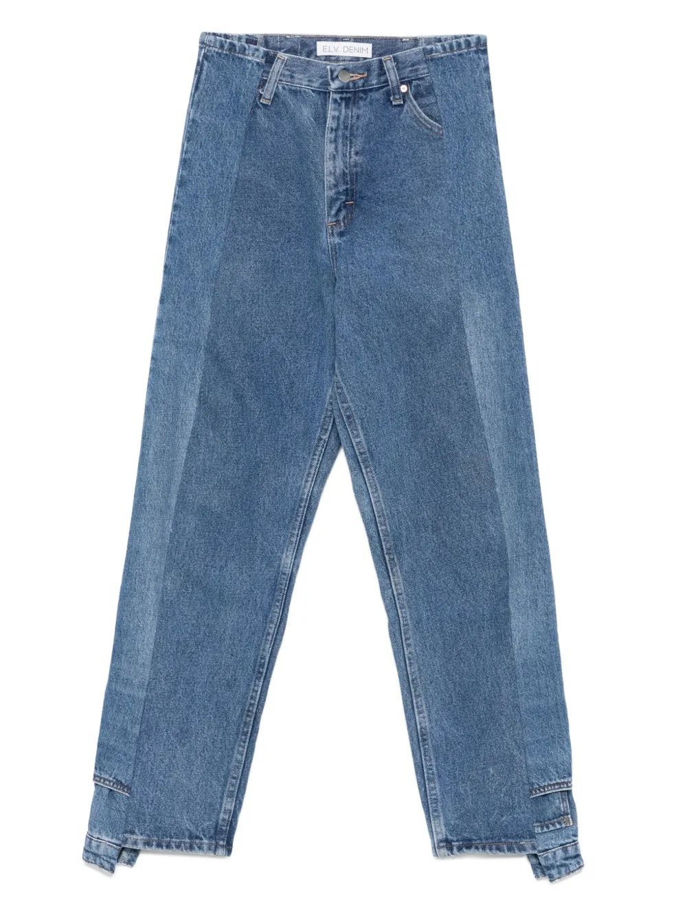 E.L.V DENIM Luna panelled straight-leg jeans - ブルー E.L.V DENIM Luna panelled straight-leg jeans - ブルー
