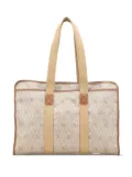 Christian Dior Pre-Owned 20th Century Honeycomb Coated Canvas business bag - Brown