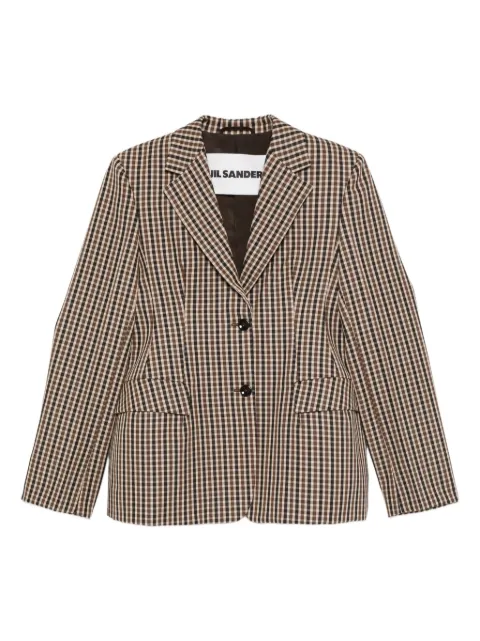 Jil Sander checked-pattern blazer