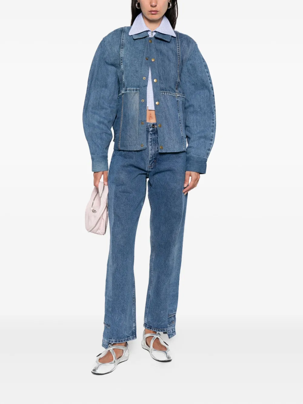 E.L.V DENIM Kara panelled denim jacket | Denim Jackets | Image 2