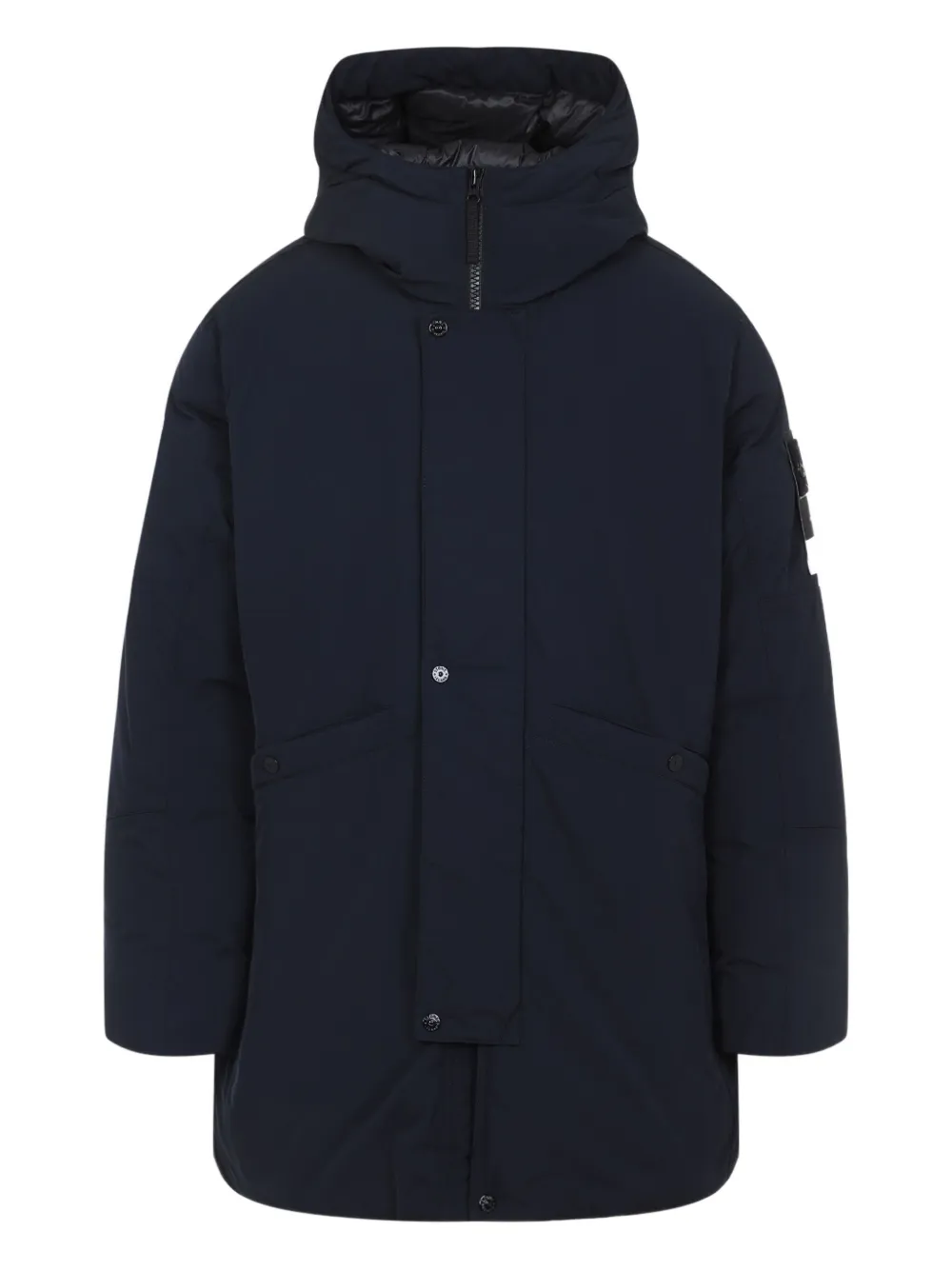 Stone Island micro-twill Primaloft coat Blauw