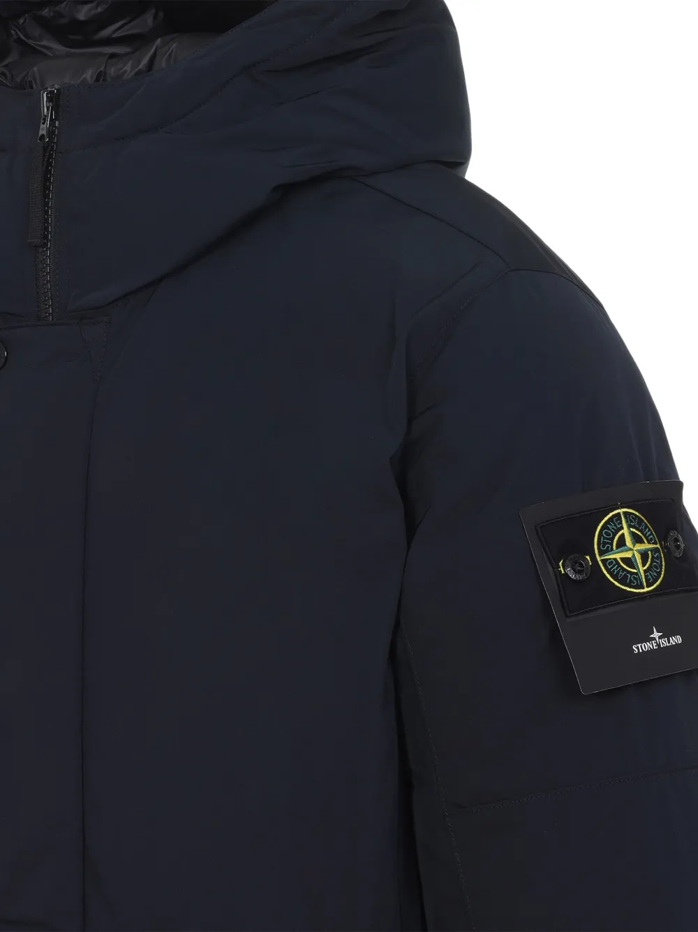 Stone Island micro-twill Primaloft coat Blauw