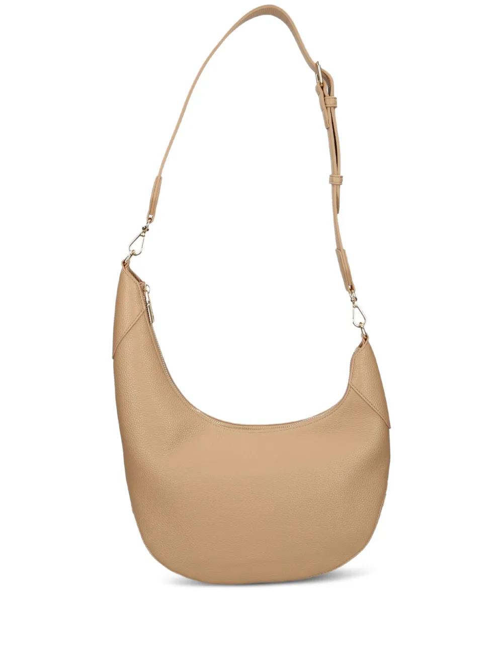 Love Moschino logo-plaque crescent shoulder bag Bruin