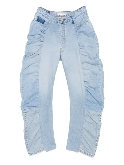 E.L.V DENIM Roan ruffled-panel jeans