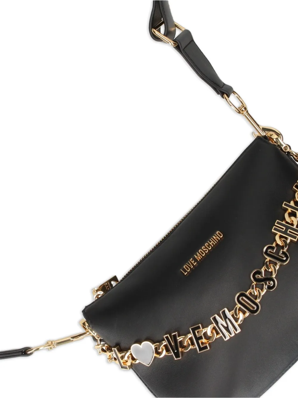 Love Moschino Crossbodytas verfraaid met ketting Zwart