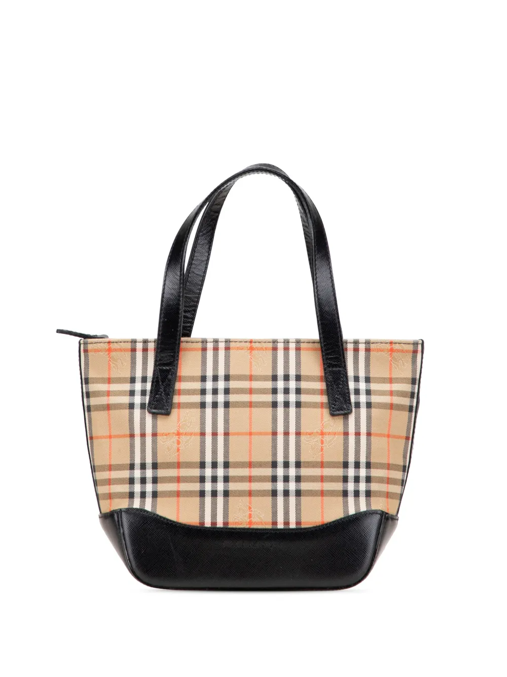 Burberry Pre-Owned 2000-2017 Haymarket Check Canvas handbag - ブラウン Burberry Pre-Owned 2000-2017 Haymarket Check Canvas handbag - ブラウン