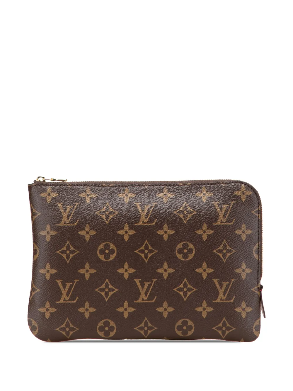 Louis Vuitton Pre-Owned 2017 モノグラム エテュイ ヴォヤジャー PM クラッチバッグ - ブラウン Louis Vuitton Pre-Owned 2017 モノグラム エテュイ ヴォヤジャー PM クラッチバッグ - ブラウン