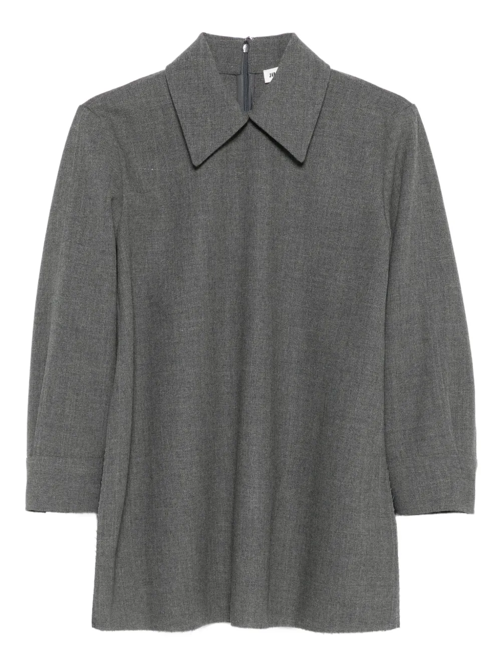 Jil Sander Top met cropped mouwen Grijs