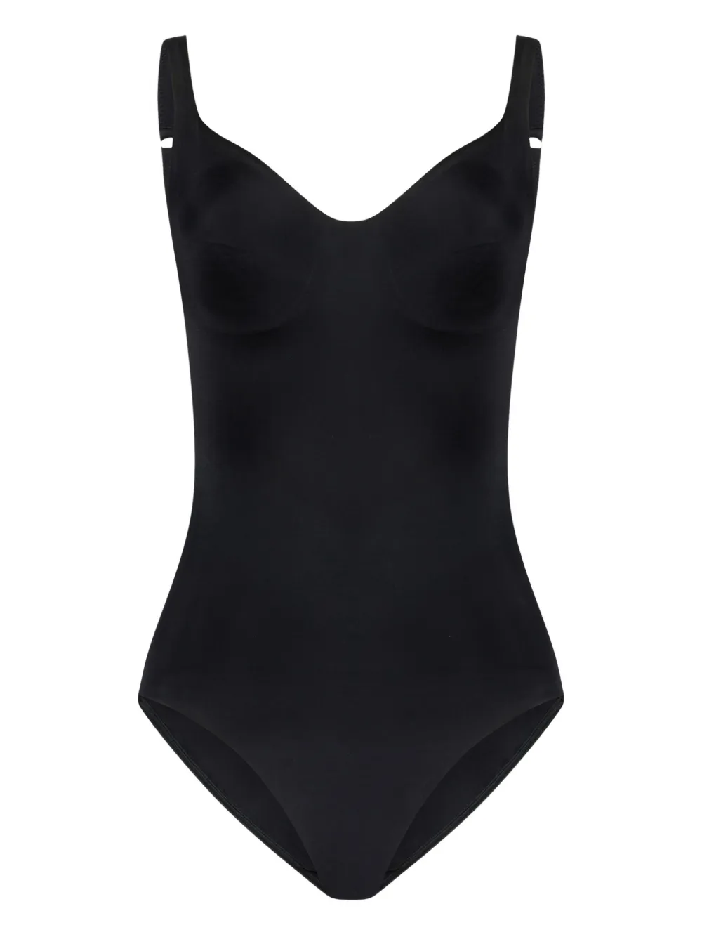 Wolford Mat De Luxe Straps Forming Bodysuit In Black