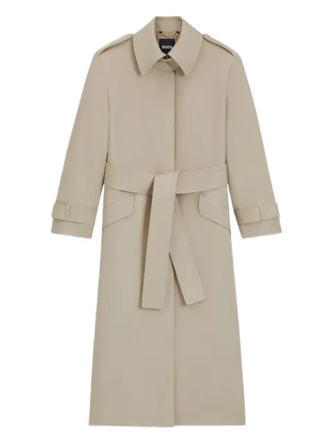 BOSS belted wool trench coat