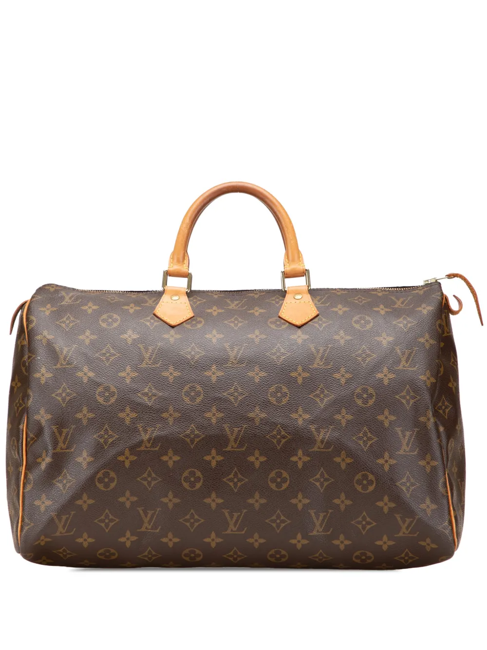 Louis Vuitton Pre-Owned 2002 モノグラム スピーディ 40 ボストンバッグ - ブラウン Louis Vuitton Pre-Owned 2002 モノグラム スピーディ 40 ボストンバッグ - ブラウン