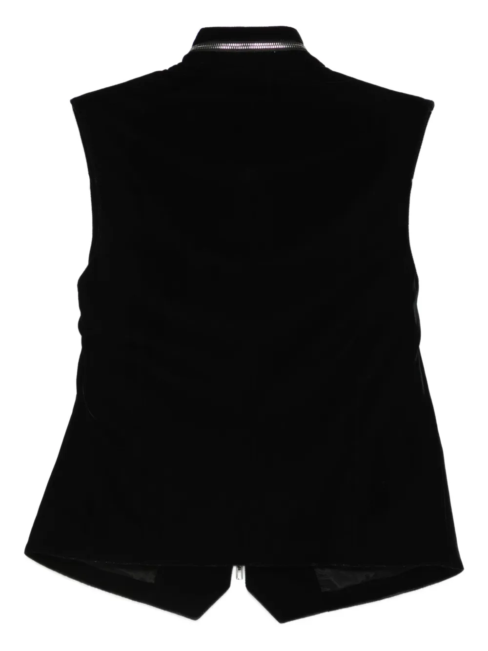 Giorgio Armani Bodywarmer met ritsdetails Zwart