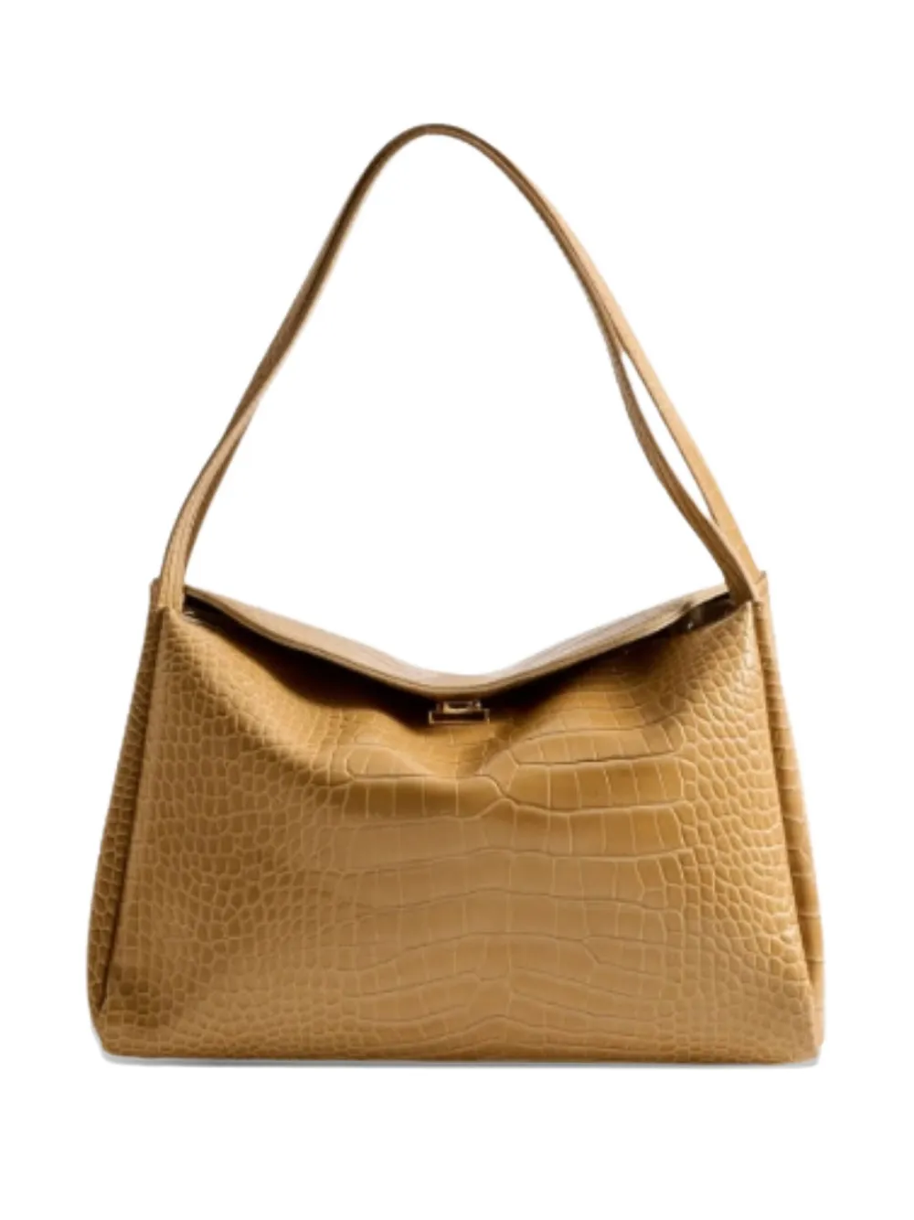 Themoirè Eudora Embossed Shoulder Bag In Brown