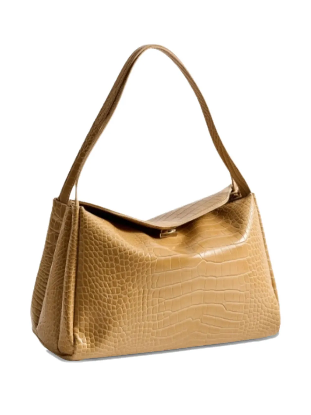 Themoirè Eudora Embossed Shoulder Bag In Brown