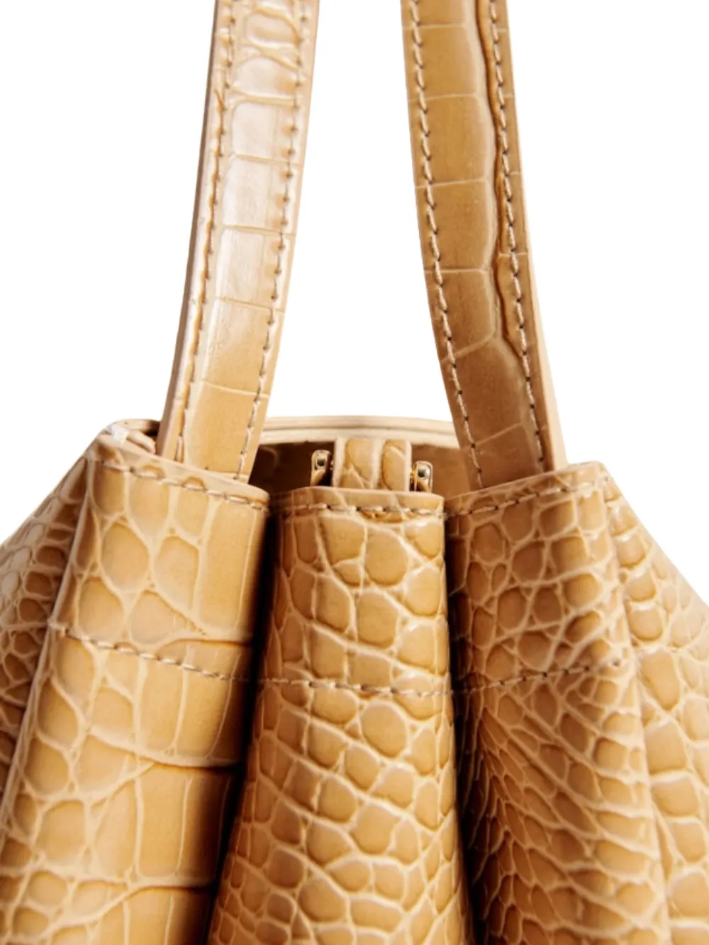 Themoirè Eudora Embossed Shoulder Bag In Brown