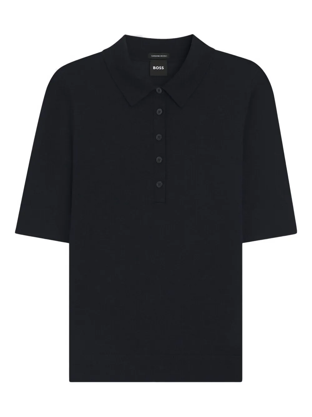 BOSS polo-neck short-sleeve sweater | Blue | Image 1