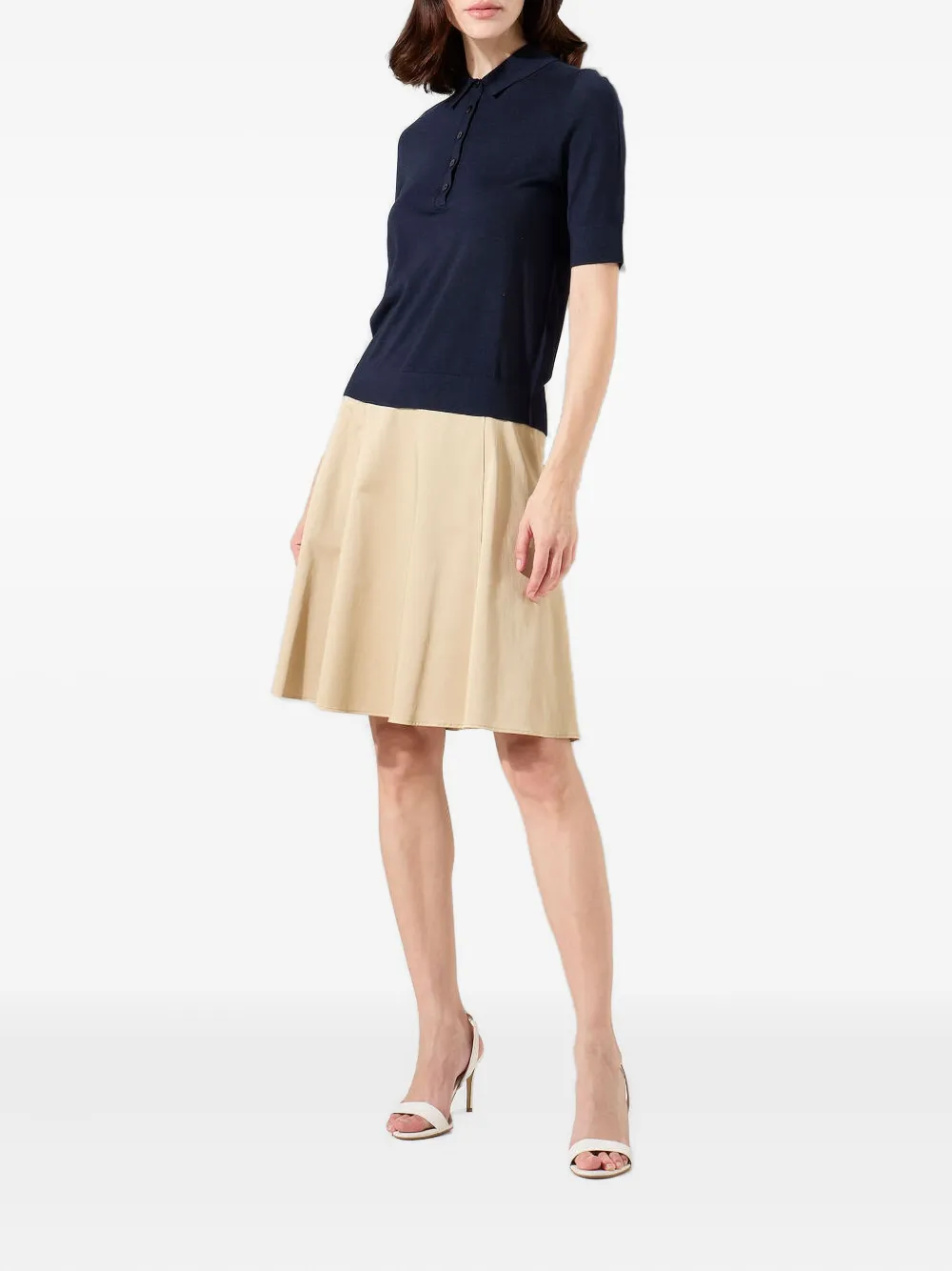 BOSS polo-neck short-sleeve sweater | Knitted Tops | Image 2