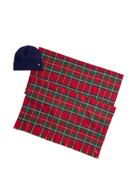 Polo Ralph Lauren set de gorro y bufanda con logo
