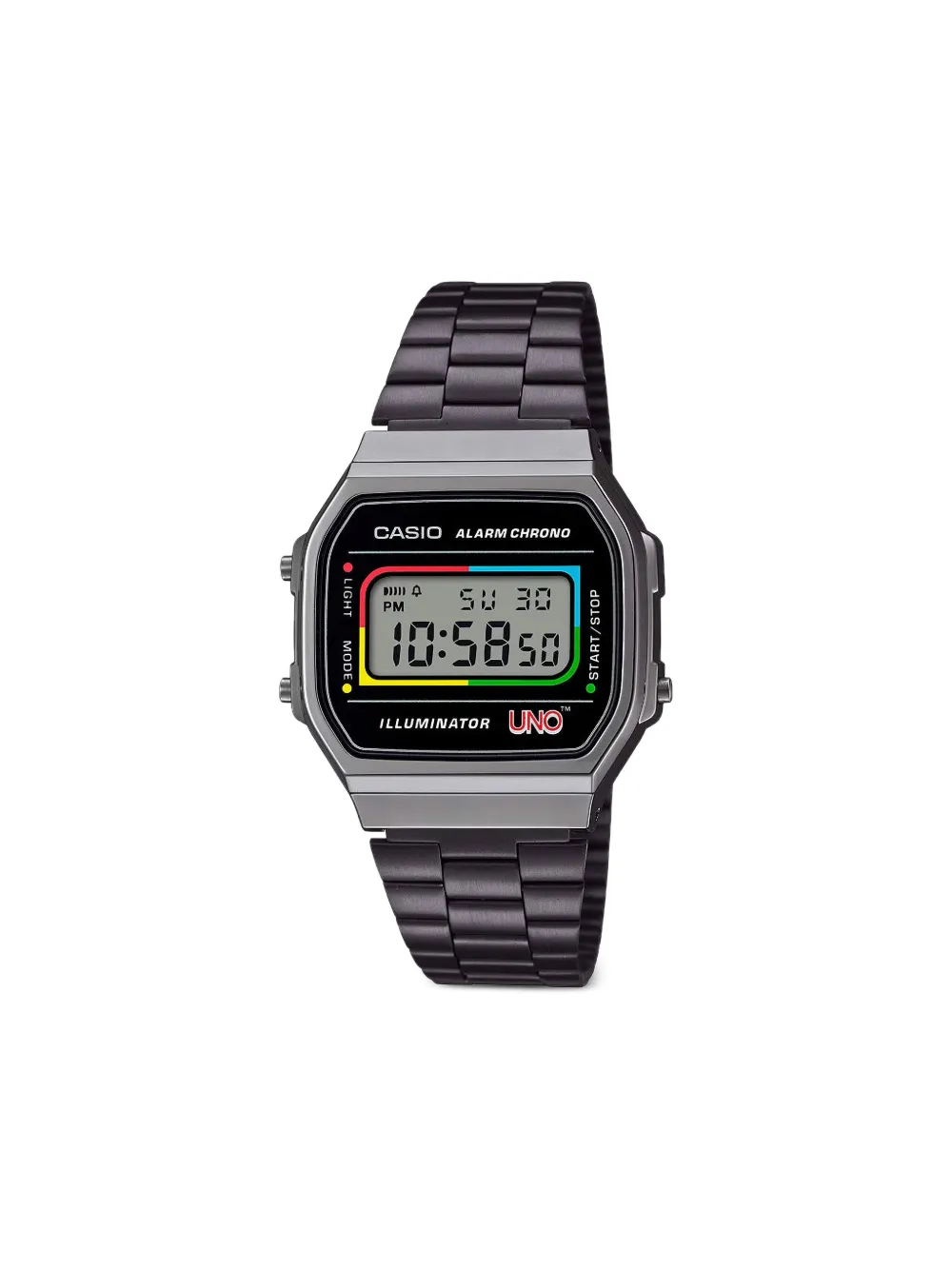Casio Heritage A168 "UNO - Black" 38mm - Nero