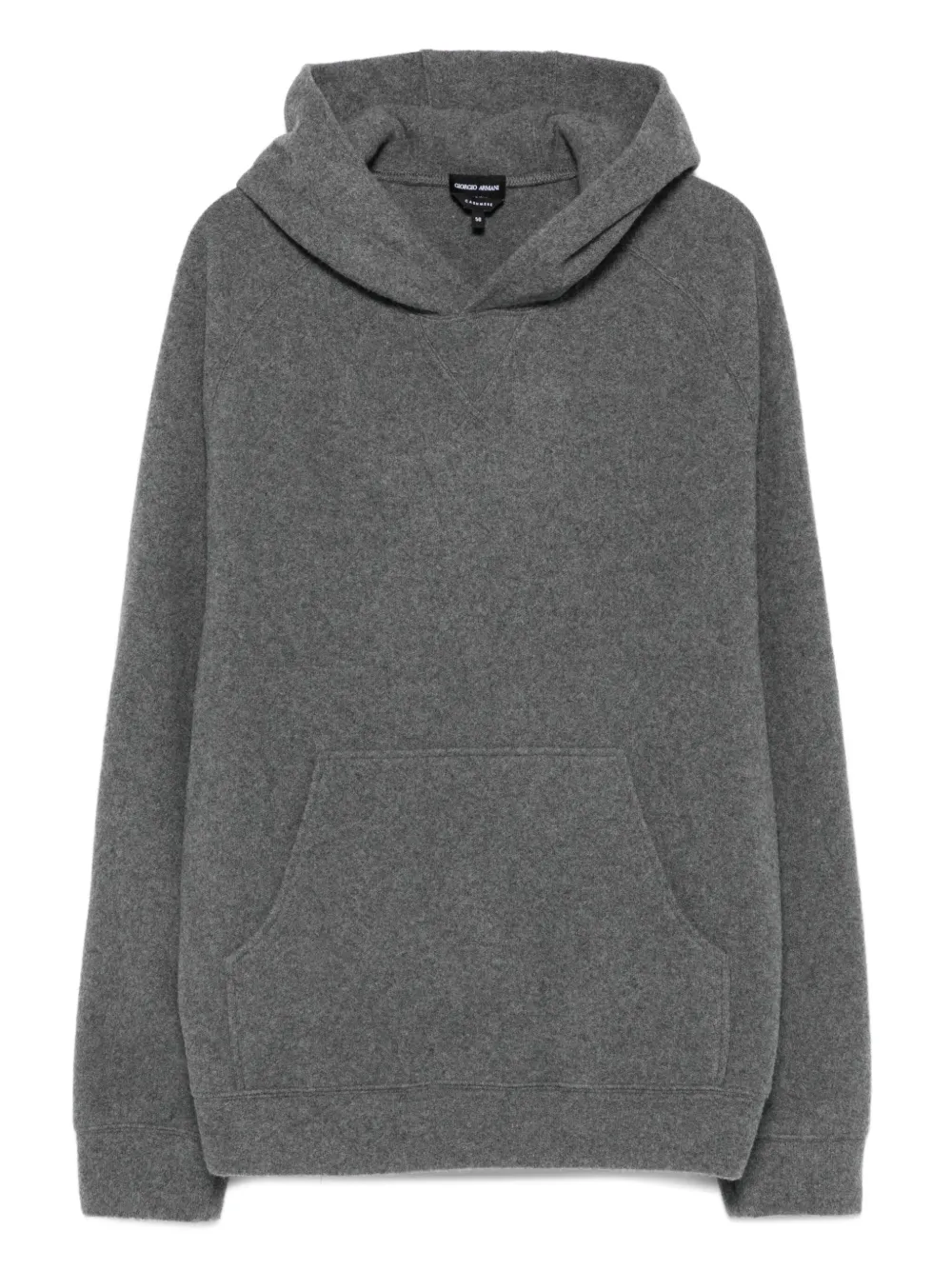 Giorgio Armani Trui met capuchon en lange mouwen Grijs