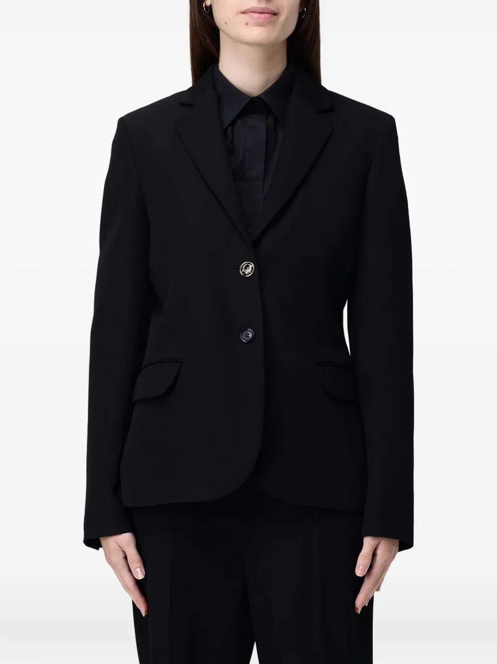 Moschino Single-breasted Blazer In Black