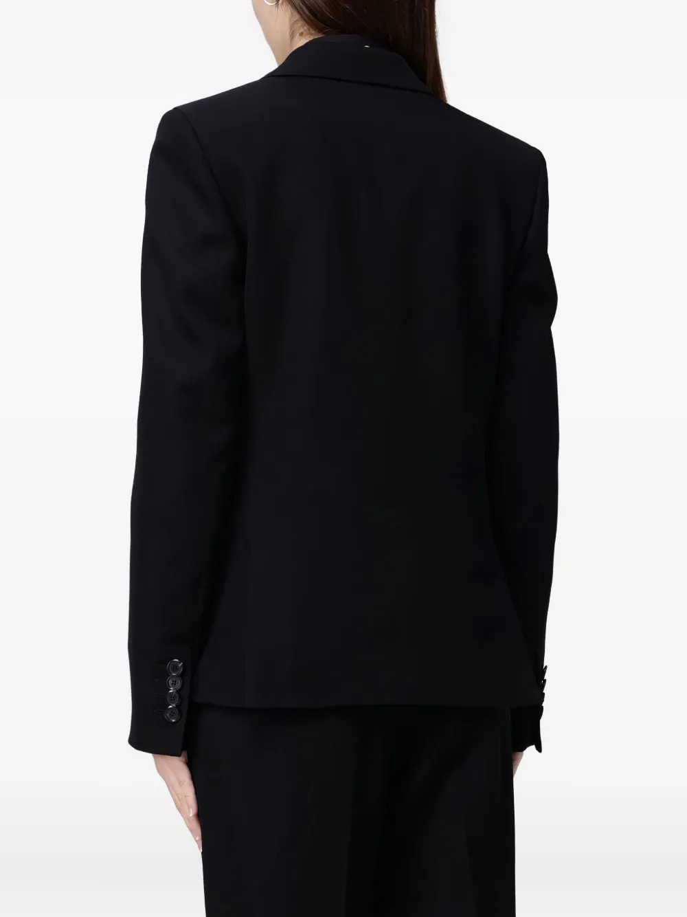 Moschino Single-breasted Blazer In Black