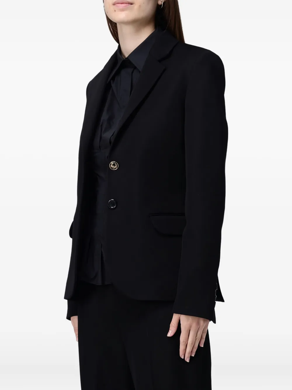 Moschino Single-breasted Blazer In Black