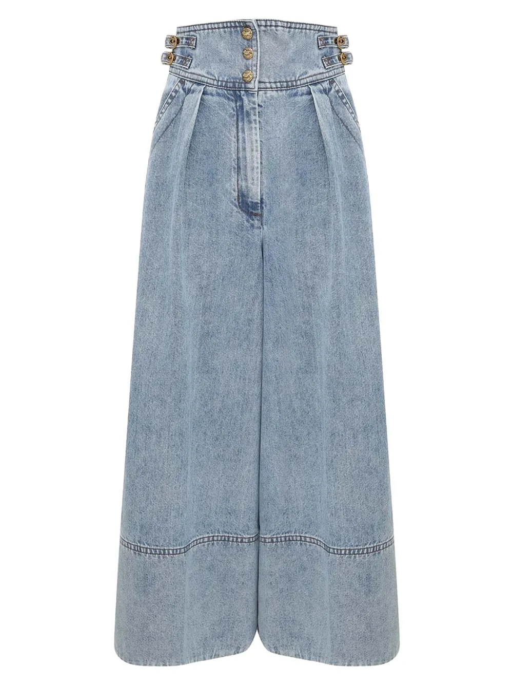 ZIMMERMANN Denim high-waist cullote - Blauw